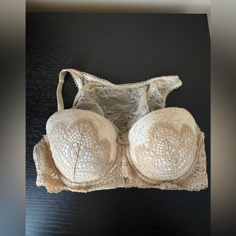 NWT Victoria's Secret Dream Angels Demi High Neck Lace Bra 34D